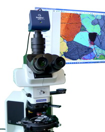 Камера ProgRes SpeedXTcore5 на поляризационном микроскопе Olympus BX53P